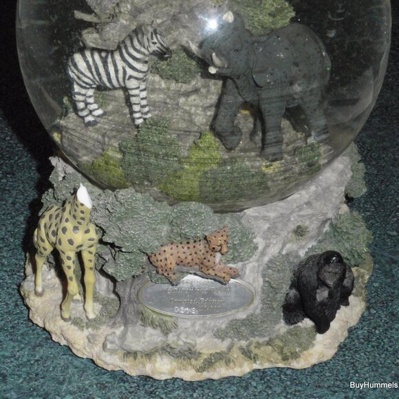 "Call Of The Wild" Westland African Snow Globe Plays "Born Free" CHRISTMAS GIFT! - Picture 3 of 9